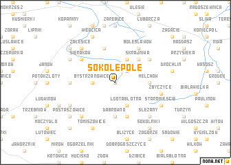map of Sokole Pole