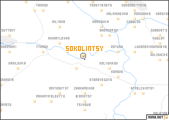 map of Sokolintsy