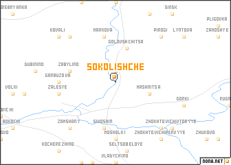 map of Sokolishche