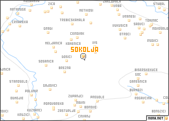 map of Sokolja