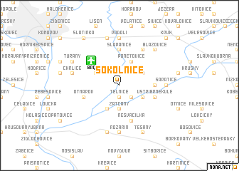 map of Sokolnice