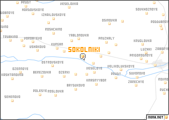 map of Sokolʼniki