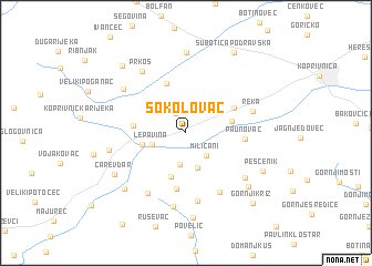 map of Sokolovac