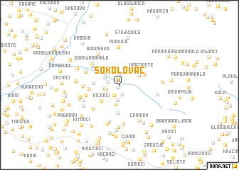 map of Sokolovac