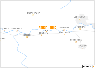 map of Sokolova