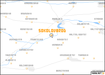 map of Sokolov Brod