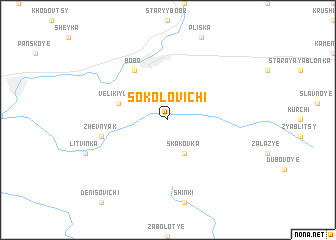 map of Sokolovichi