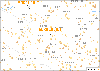 map of Sokolovići