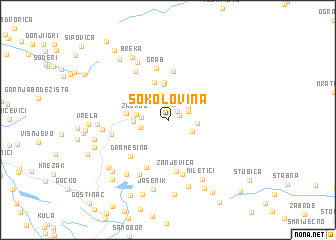 map of Sokolovina
