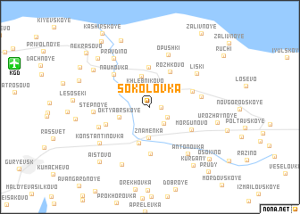 map of Sokolovka