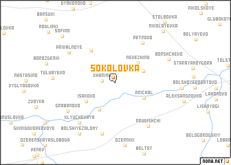 map of Sokolovka