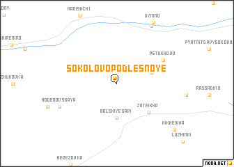 map of Sokolovo-Podlesnoye