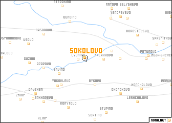 map of Sokolovo