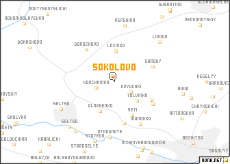 map of Sokolovo