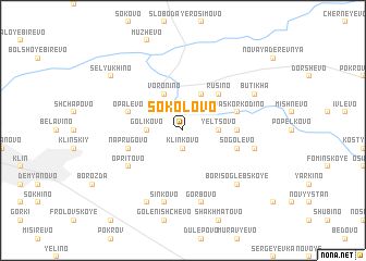 map of Sokolovo