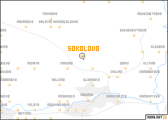 map of Sokolovo