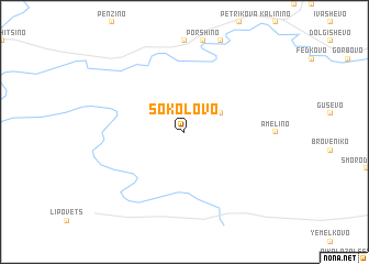 map of Sokolovo