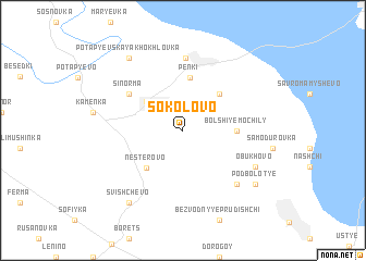 map of Sokolovo