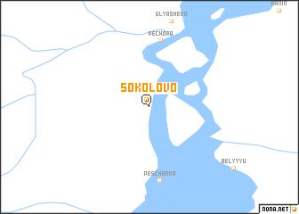 map of Sokolovo