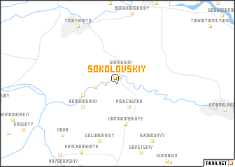 map of Sokolovskiy