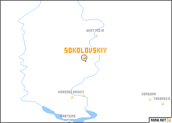 map of Sokolovskiy