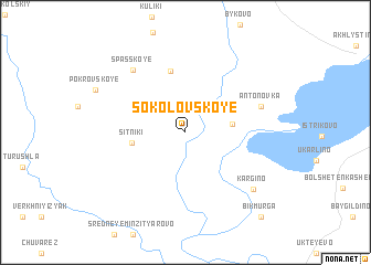 map of Sokolovskoye