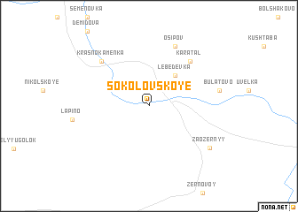 map of Sokolovskoye