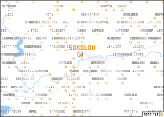 map of Sokolov