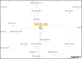 map of Sokolov