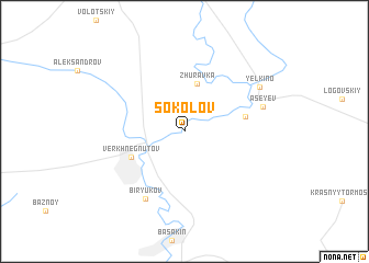 map of Sokolov