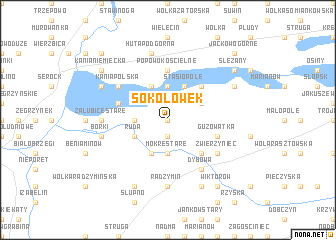 map of Sokołówek