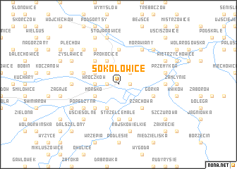 map of Sokołowice