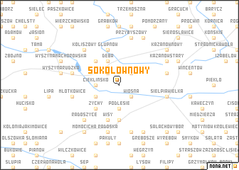 map of Sokołów Nowy