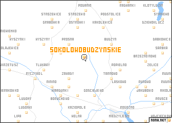 map of Sokołowo Budzyńskie