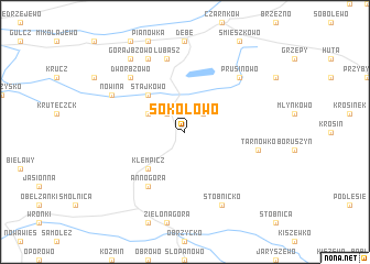 map of Sokołowo