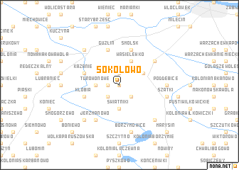 map of Sokołowo