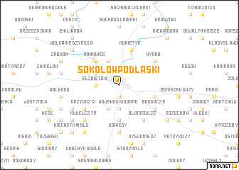 map of Sokołów Podlaski