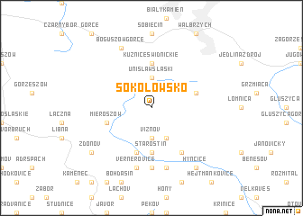 map of Sokołowsko