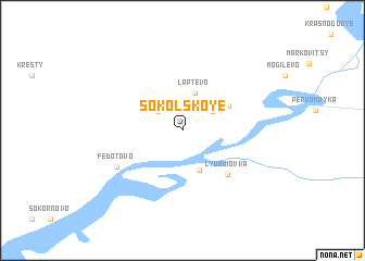 map of Sokol\