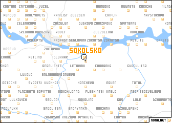 map of Sokolsko