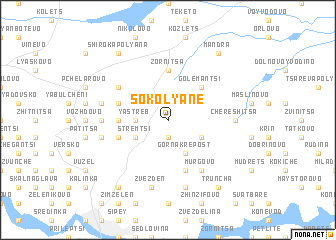 map of Sokolyane