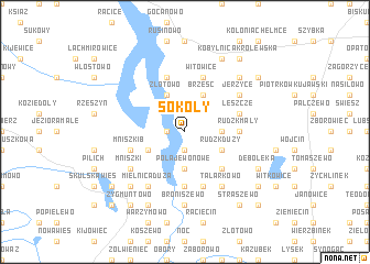 map of Sokoły