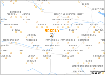 map of Sokoły