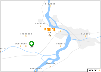 map of Sokol
