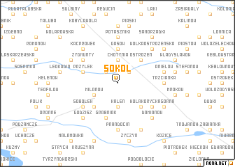 map of Sokoł