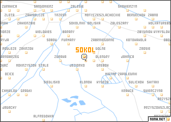 map of Sokół