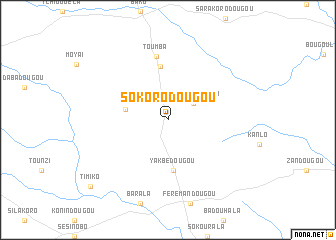 map of Sokorodougou