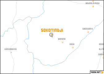 map of Sokotindji