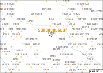 map of Sokoudougou