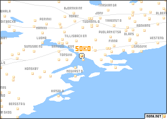 map of Sökö